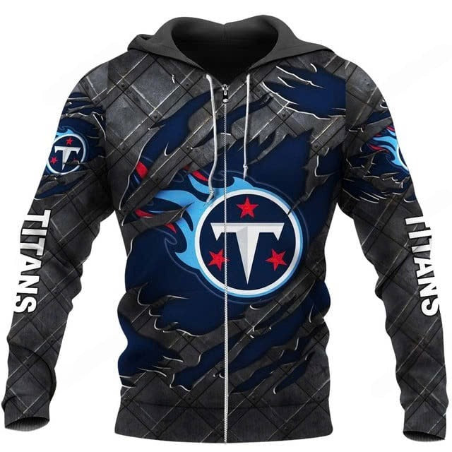LIMITED EDITION - NEW CUSTOMIZED NFL31 TST TENNESSEE TITANS UNISEX T-SHIRT, POLO, HOODIE & JACKETS