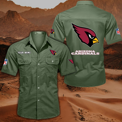 SPECIAL EDITION - NEW CUSTOMIZED NFL20 ARC ARIZONA CARDINALS MUTICOLOR MEN'S CARGO SHIRT