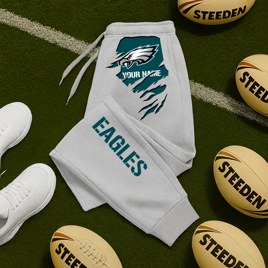 LIMITED EDITION - NEW PERSONALIZED NFL02 PPE PHILADELPHIA EAGLES JOGGERS