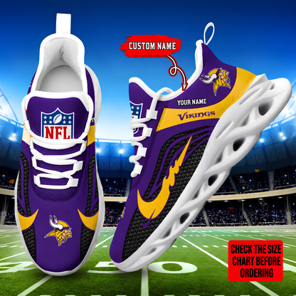 [SPECIAL OFFER] NEW CUSTOMIZED NFL05 MVK MINNESOTA VIKINGS UNISEX CLUNKY SNEAKERS
