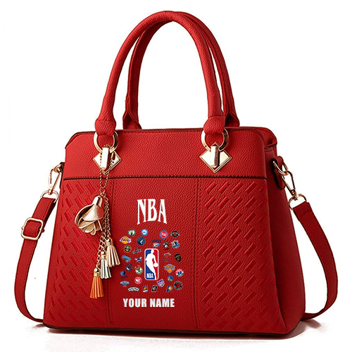 LIMITED EDITION - NEW CUSTOMIZED NBA32 NBA ALL TEAMS ZIP HANDBAG MULTICOLOR