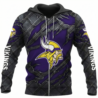 LIMITED EDITION - NEW CUSTOMIZED NFL05 MVK MINNESOTA VIKINGS UNISEX T-SHIRT, POLO, HOODIE & JACKETS