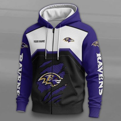 LIMITED EDITION - NEW CUSTOMIZED NFL28 BTR BALTIMORE RAVENS UNISEX T-SHIRT, POLO, HOODIE & JACKETS