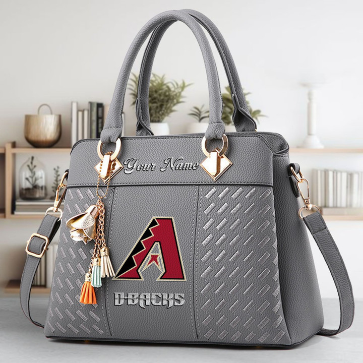 LIMITED EDITION - NEW CUSTOMIZED MLB07 ADS ARIZONA DIAMONDBACKS ZIP HANDBAG MULTICOLOR