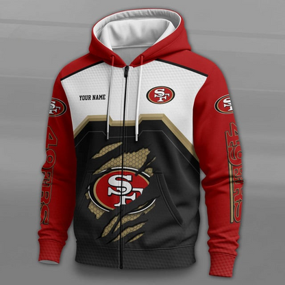 LIMITED EDITION - NEW CUSTOMIZED NFL11 SF49 SAN FRANCISCO 49ERS UNISEX T-SHIRT, POLO, HOODIE & JACKETS