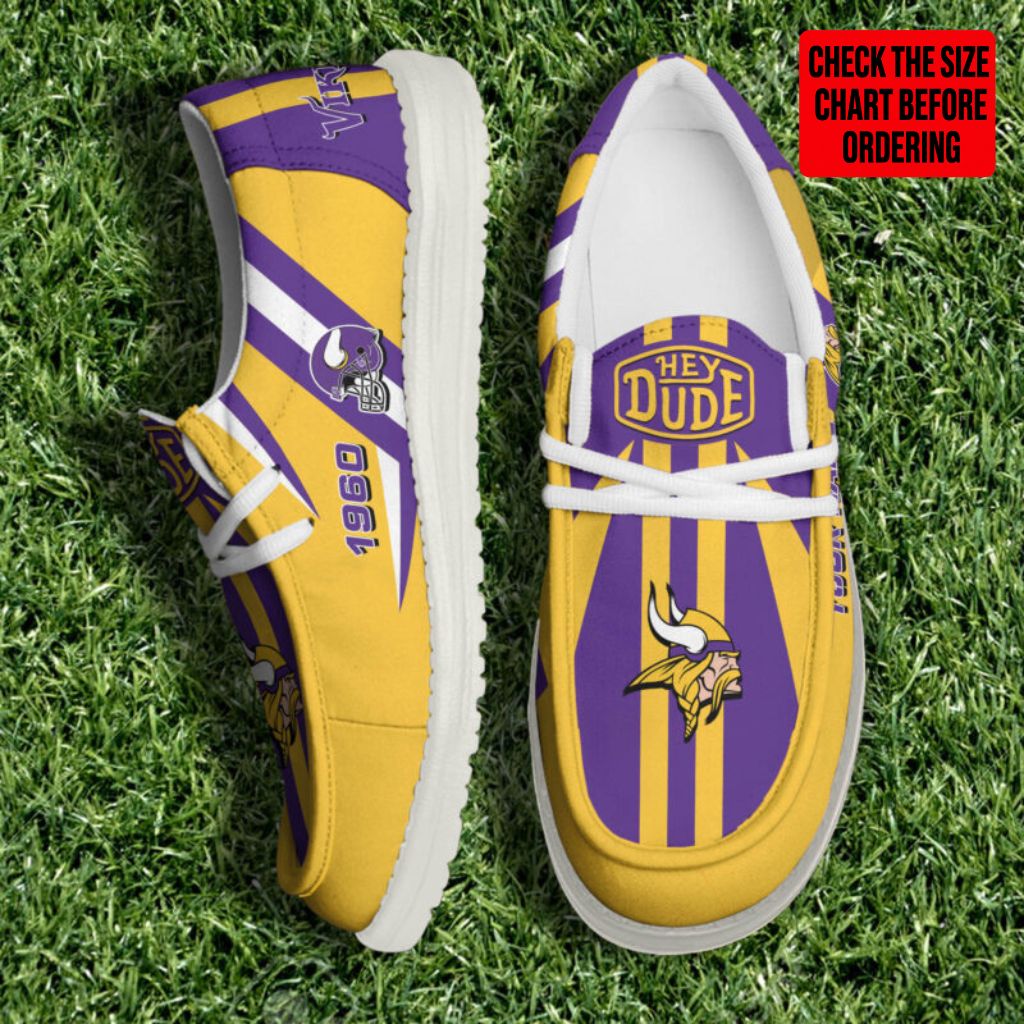 [SPECIAL OFFER] NEW CUSTOMIZED NFL05 MVK MINNESOTA VIKINGS LOAFER SHOES