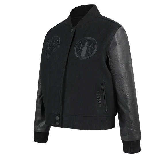 LIMITED EDITION - NEW CUSTOMIZED WNBA02 CCS CH SKY BASEBALL JACKET, SATIN VARSITY JACKET 08
