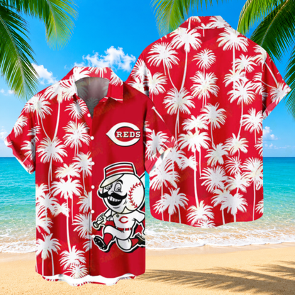 LIMITED EDITION - NEW CUSTOMIZED MLB05 CRS CINCINNATI REDS UNISEX HAWAIIAN SHIRT