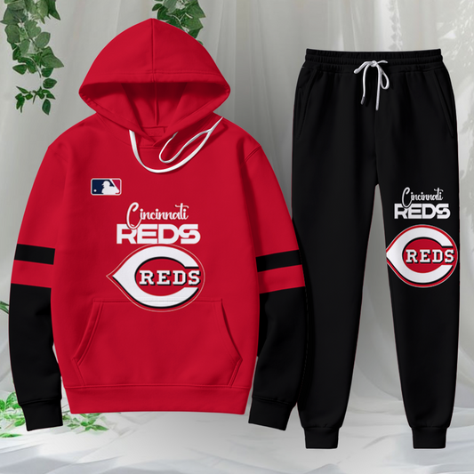 LIMITED EDITION - NEW CUSTOMIZED MLB05 CRS CINCINNATI REDS HOODIE & SWEATPANTS SET
