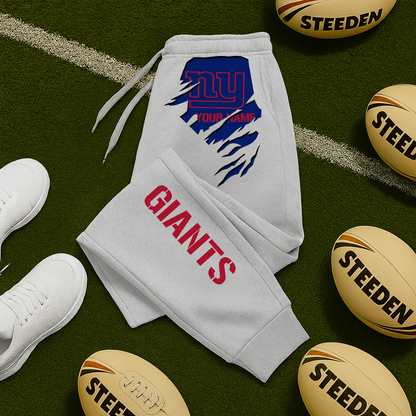 LIMITED EDITION - NEW PERSONALIZED NFL32 NYG NEW YORK GIANTS JOGGERS