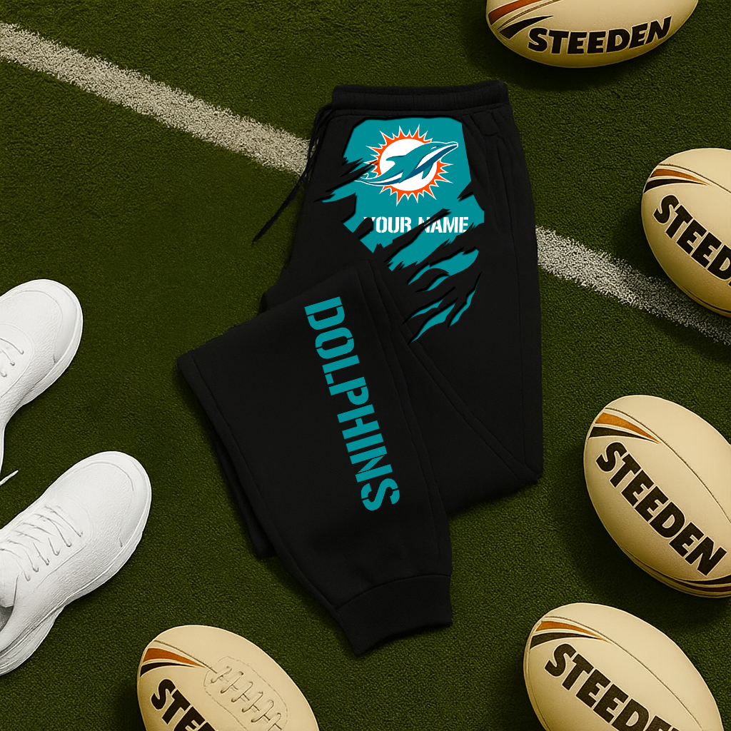 LIMITED EDITION - NEW PERSONALIZED NFL19 MDP MIAMI DOLPHINS JOGGERS