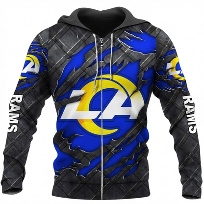 LIMITED EDITION - NEW CUSTOMIZED NFL22 LAR LOS ANGELES RAMS UNISEX T-SHIRT, POLO, HOODIE & JACKETS