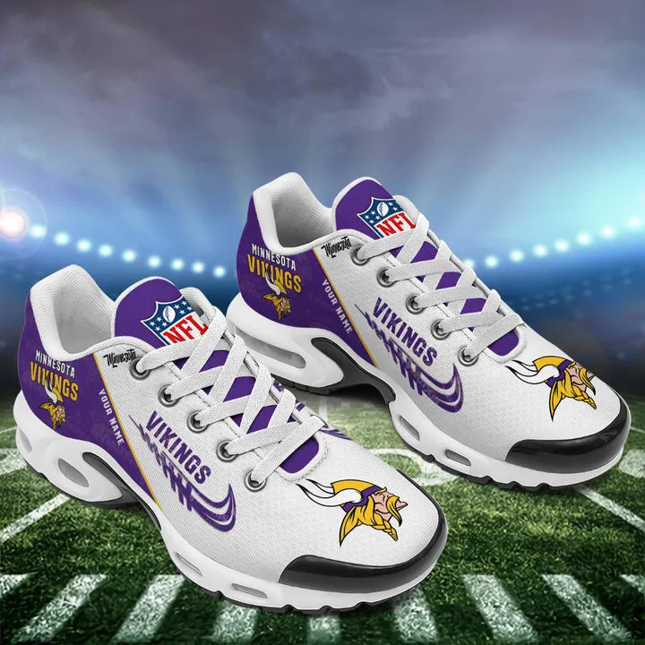 LIMITED EDITION - NEW CUSTOMIZED NFL05 MVK MINNESOTA VIKINGS AIR MAX PLUS SNEAKERS