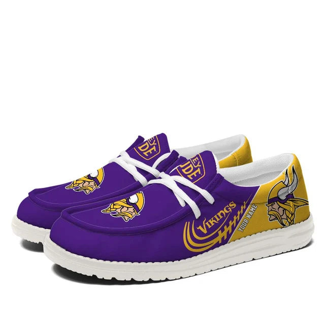 [SPECIAL OFFER] NEW CUSTOMIZED NFL05 MVK MINNESOTA VIKINGS LOAFER SHOES
