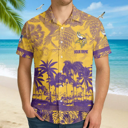 LIMITED EDITION - NEW CUSTOMIZED NFL05 MVK MINNESOTA VIKINGS UNISEX HAWAIIAN SHIRT