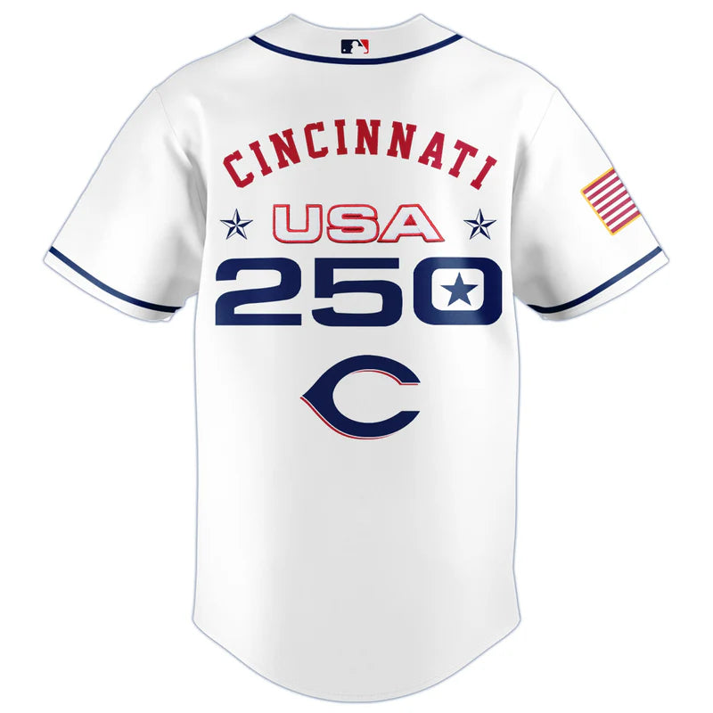 LIMITED EDITION - NEW CUSTOMIZED MLB05 CRS CINCINNATI REDS BASEBALL JERSEY