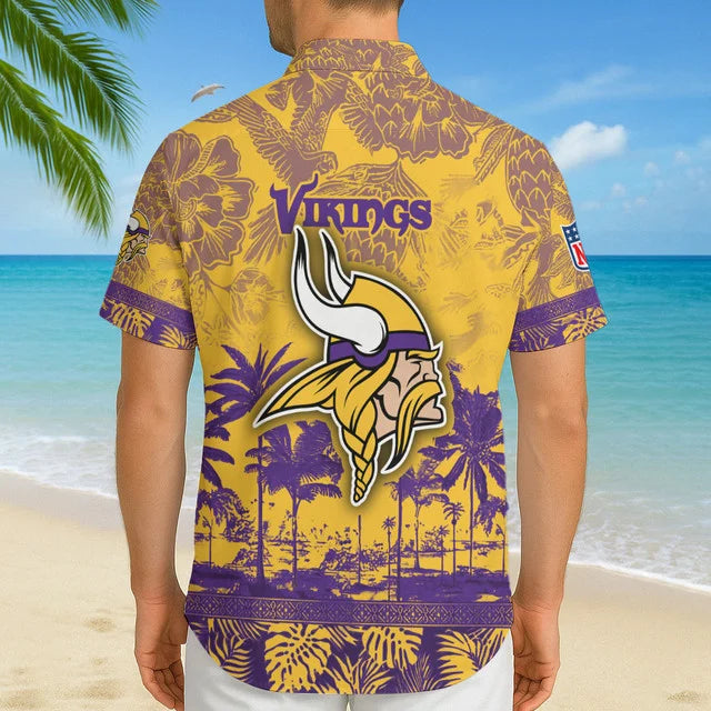 LIMITED EDITION - NEW CUSTOMIZED NFL05 MVK MINNESOTA VIKINGS UNISEX HAWAIIAN SHIRT