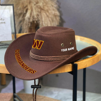 LIMITED EDITION - NEW CUSTOMIZED NFL12 WTC WASHINGTON COMMANDERS COWBOY HAT
