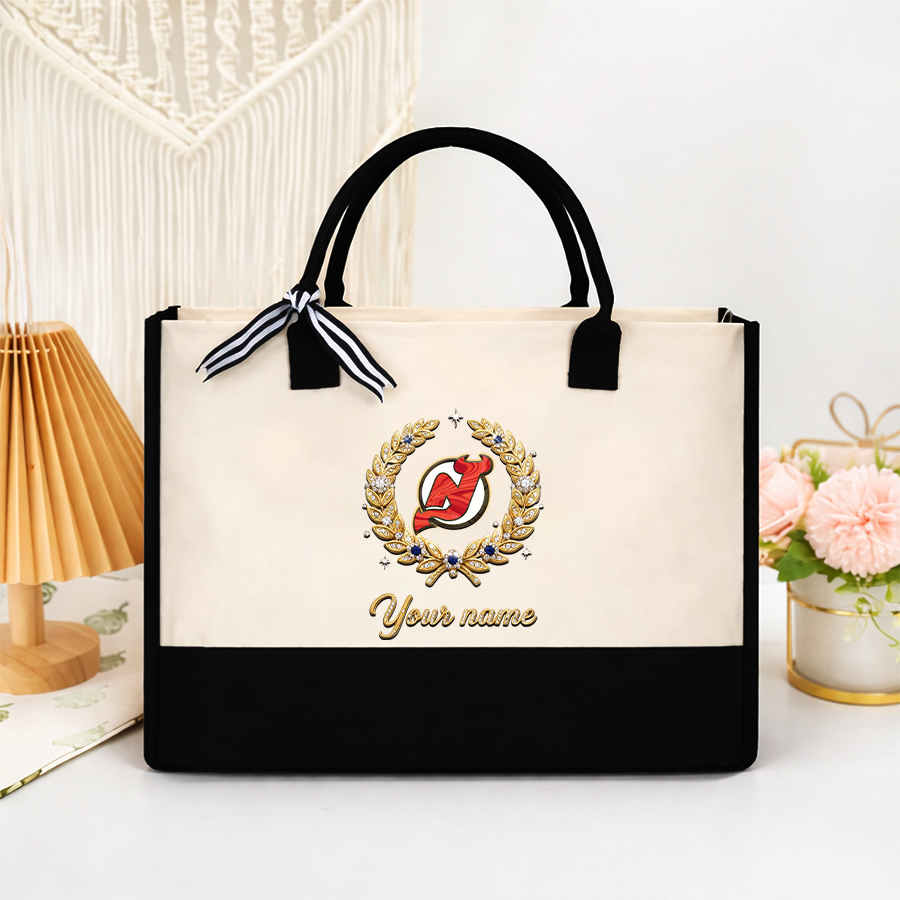 LIMITED EDITION - NEW CUSTOMIZED NHL06 NJD NEW JERSEY DEVILS TOTE BAG GIFT FOR FANS