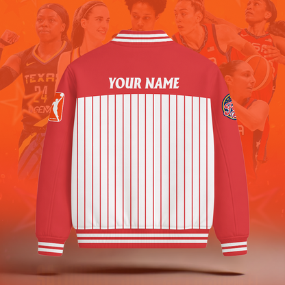 [FAN FAVORITE] NEW CUSTOMIZED WNBA06 IDF INDIANA FEVER BASEBALL JACKET
