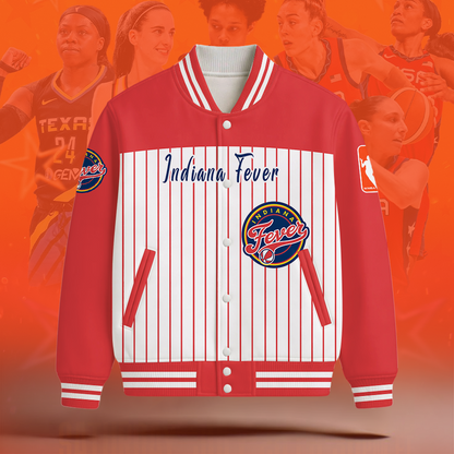 [FAN FAVORITE] NEW CUSTOMIZED WNBA06 IDF INDIANA FEVER BASEBALL JACKET