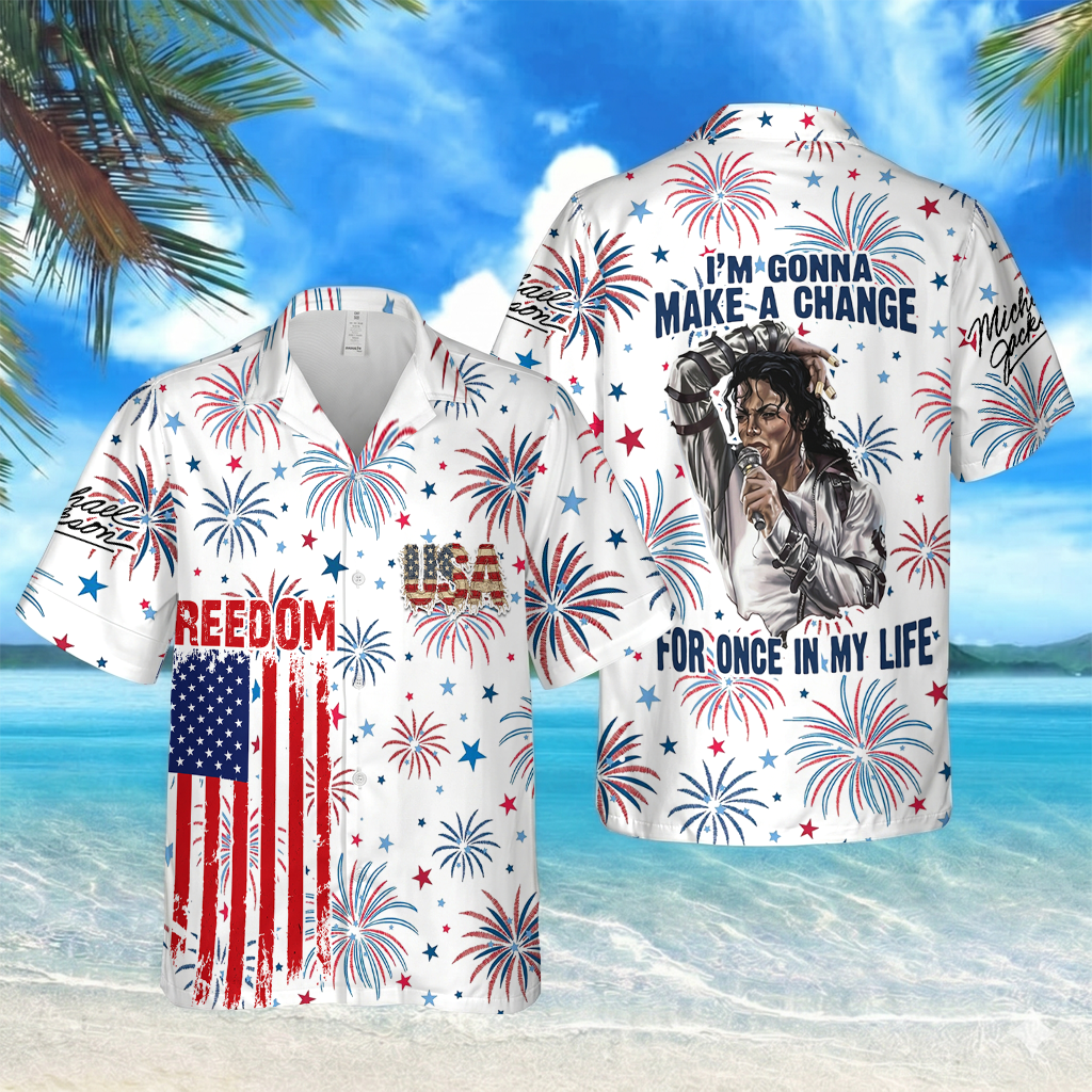 [FAN EXCLUSIVE] NEW CUSTOMIZED MICHAEL JACKSON UNISEX HAWAIIAN SHIRT