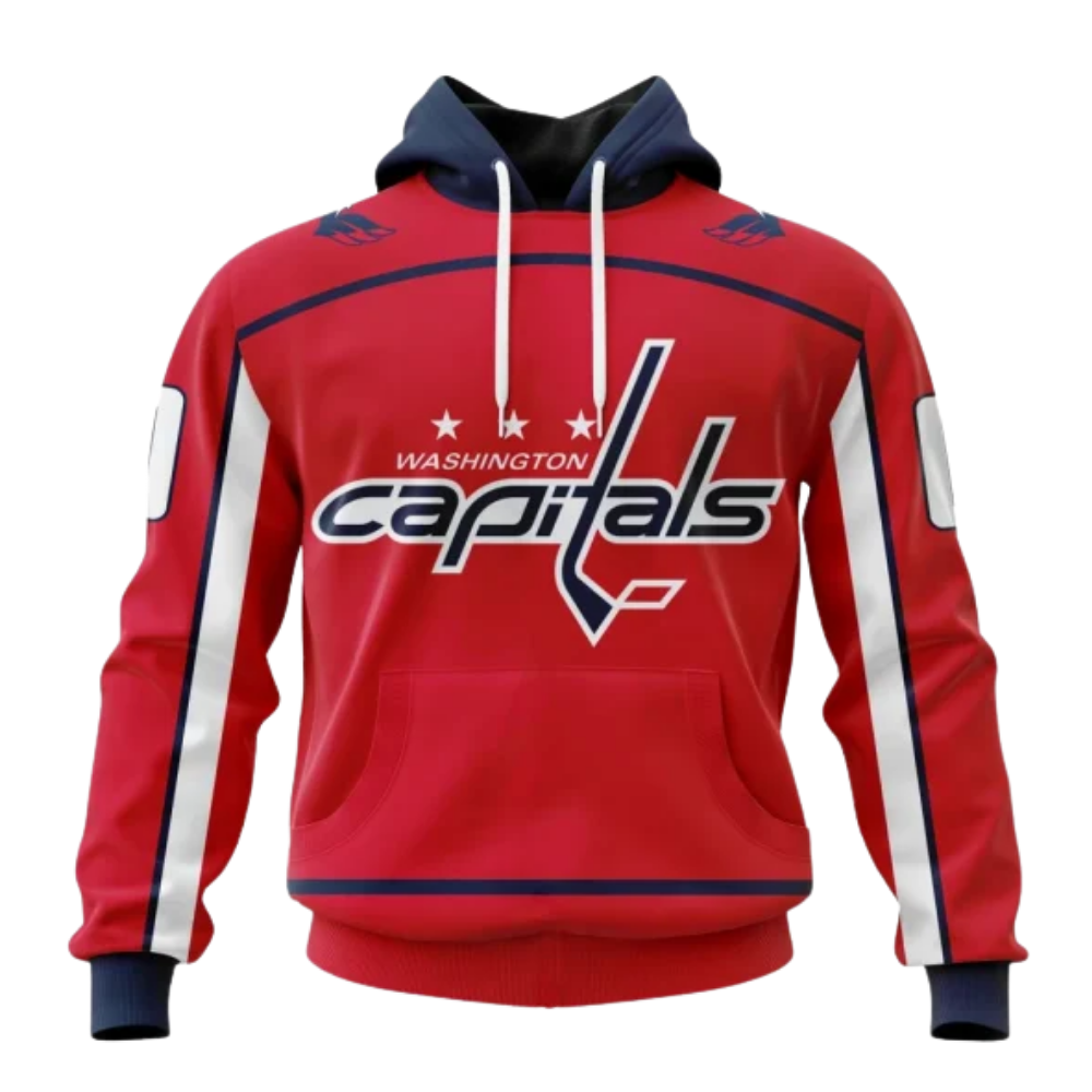 LIMITED EDITION - NEW CUSTOMIZED NHL10 WCP WASHINGTON CAPITALS COMBO HOODIE & LONGPANTS
