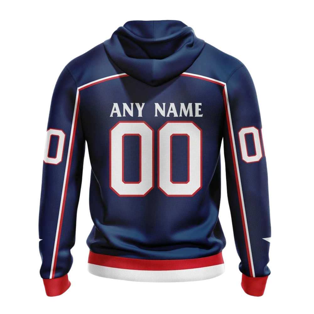 LIMITED EDITION - NEW CUSTOMIZED NHL18 CBJ COLUMBUS BLUE JACKETS COMBO HOODIE & LONGPANTS