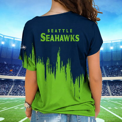 [SPECIAL OFFER] NEW CUSTOMIZED NFL06 SSH SEATTLE SEAHAWKS SHOULDER SHIRT