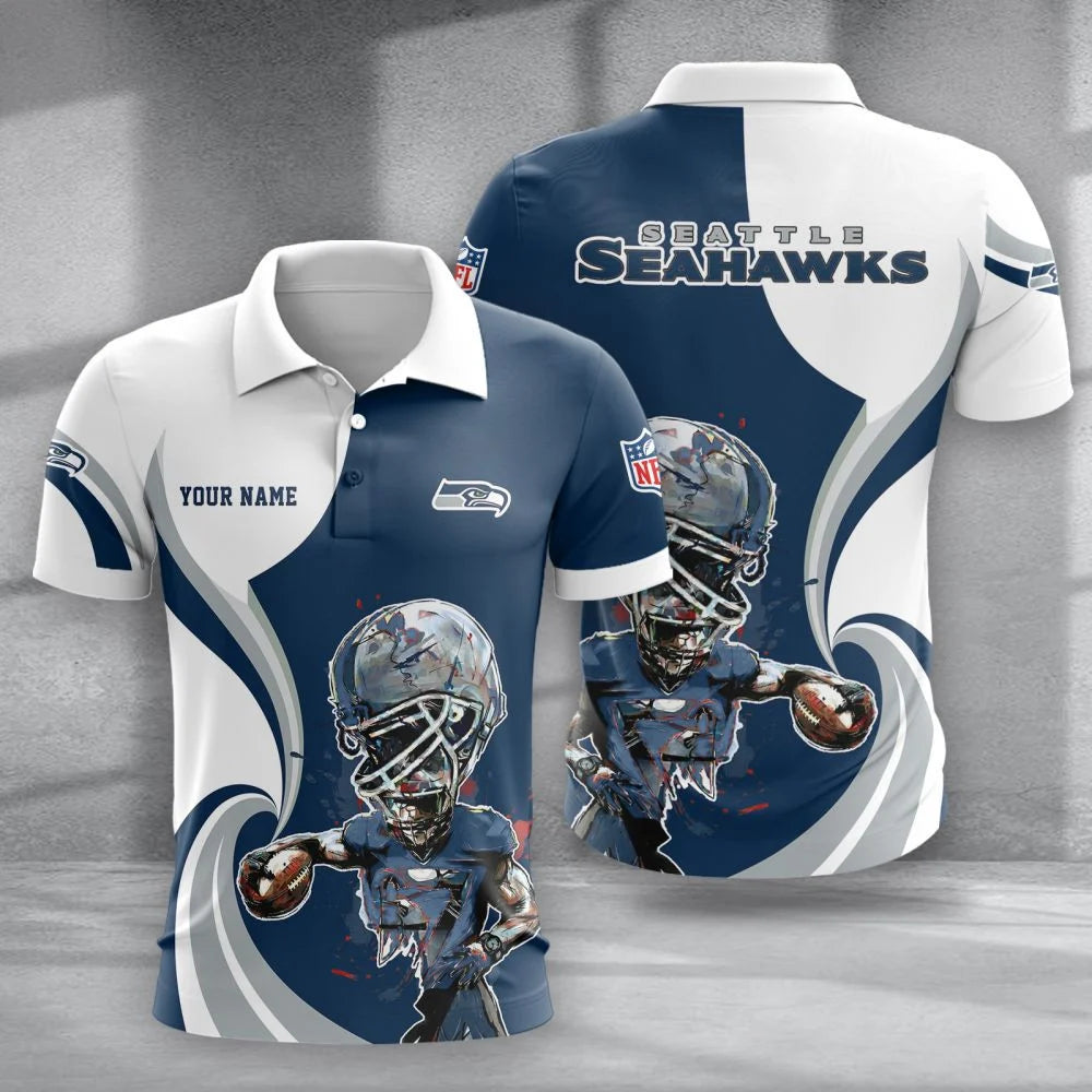 LIMITED EDITION - NEW CUSTOMIZED NFL06 SSH SEATTLE SEAHAWKS T-SHIRT, POLO SHIRT, ZIP POLO SHIRT, SWEATSHIRT, HOODIE & ZIP HOODIE