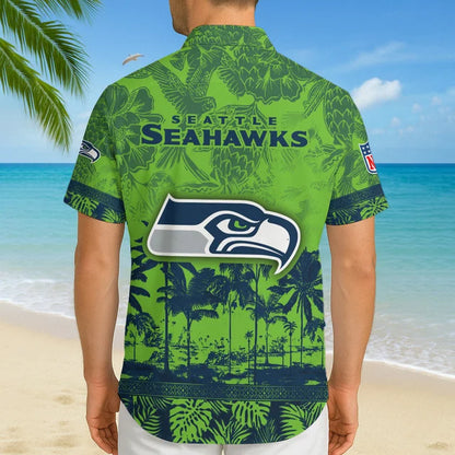 LIMITED EDITION - NEW CUSTOMIZED NFL06 SSH SEATTLE SEAHAWKS UNISEX HAWAIIAN SHIRT