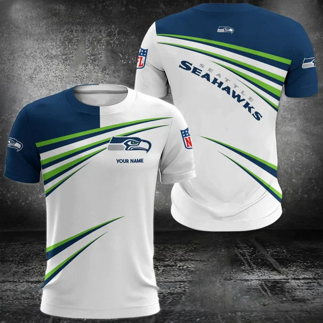 VIRAL EDITION - NEW CUSTOMIZED NFL06 SSH SEATTLE SEAHAWKS POLO, T-SHIRT & SHORT PANTS SET