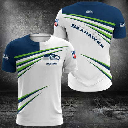 VIRAL EDITION - NEW CUSTOMIZED NFL06 SSH SEATTLE SEAHAWKS POLO, T-SHIRT & SHORT PANTS SET