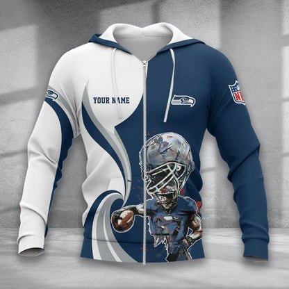 LIMITED EDITION - NEW CUSTOMIZED NFL06 SSH SEATTLE SEAHAWKS T-SHIRT, POLO SHIRT, ZIP POLO SHIRT, SWEATSHIRT, HOODIE & ZIP HOODIE