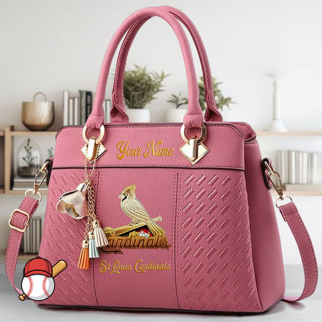 LIMITED EDITION - NEW CUSTOMIZED MLB24 SLC ST. LOUIS CARDINALS ZIP HANDBAG MULTICOLOR