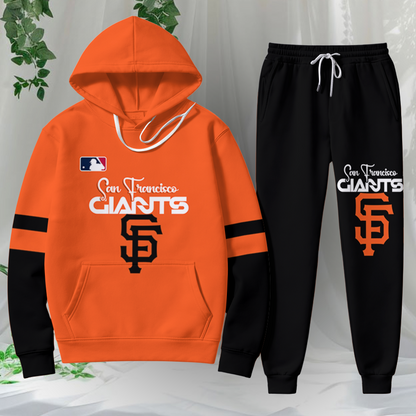 LIMITED EDITION - NEW CUSTOMIZED MLB06 SFG SAN FRANCISCO GIANTS HOODIE & SWEATPANTS SET