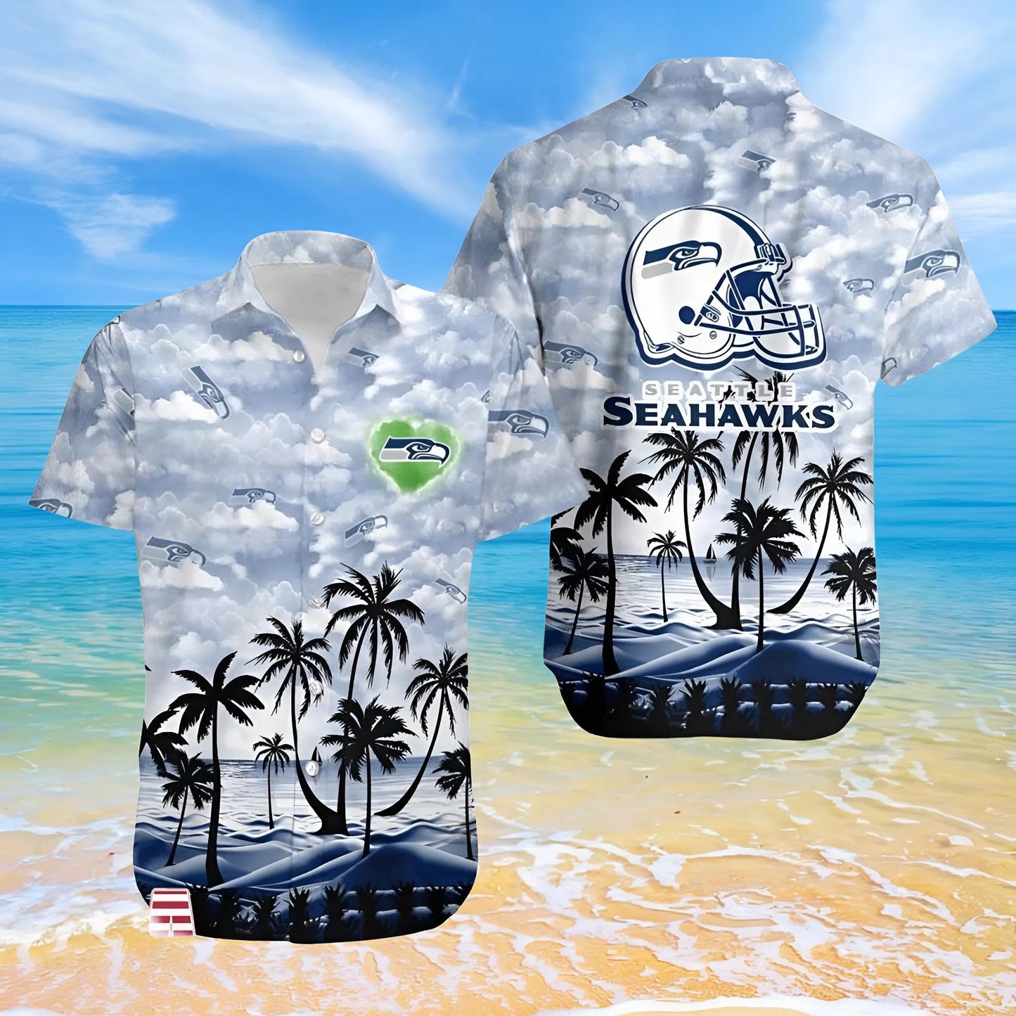 LIMITED EDITION - NEW CUSTOMIZED NFL06 SSH SEATTLE SEAHAWKS UNISEX HAWAIIAN SHIRT