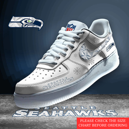 LIMITED EDITION - NEW CUSTOMIZED NFL06 SSH SEATTLE SEAHAWKS AF1 SHOES