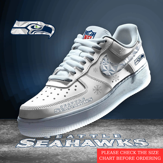LIMITED EDITION - NEW CUSTOMIZED NFL06 SSH SEATTLE SEAHAWKS AF1 SHOES