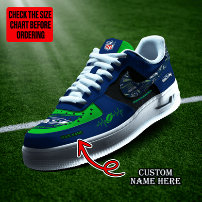 [SPECIAL OFFER] NEW CUSTOMIZED NFL06 SSH SEATTLE SEAHAWKS AF1 SHOES