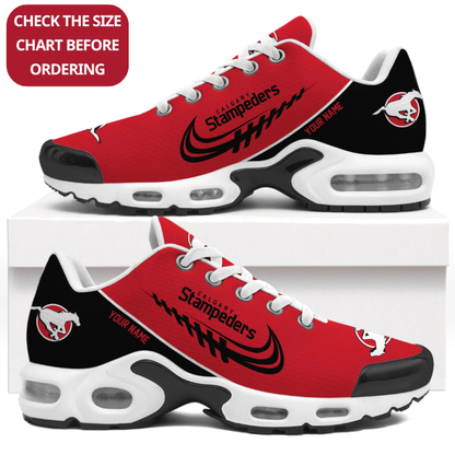 [FAN EXCLUSIVE] NEW CUSTOMIZED CFL06 CGY CALGARY STAMPEDERS AIR MAX PLUS SNEAKERS