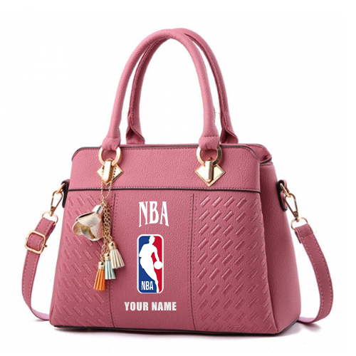 LIMITED EDITION - NEW CUSTOMIZED NBA31 NATIONAL BASKETBALL ASSOCIATION ZIP HANDBAG MULTICOLOR