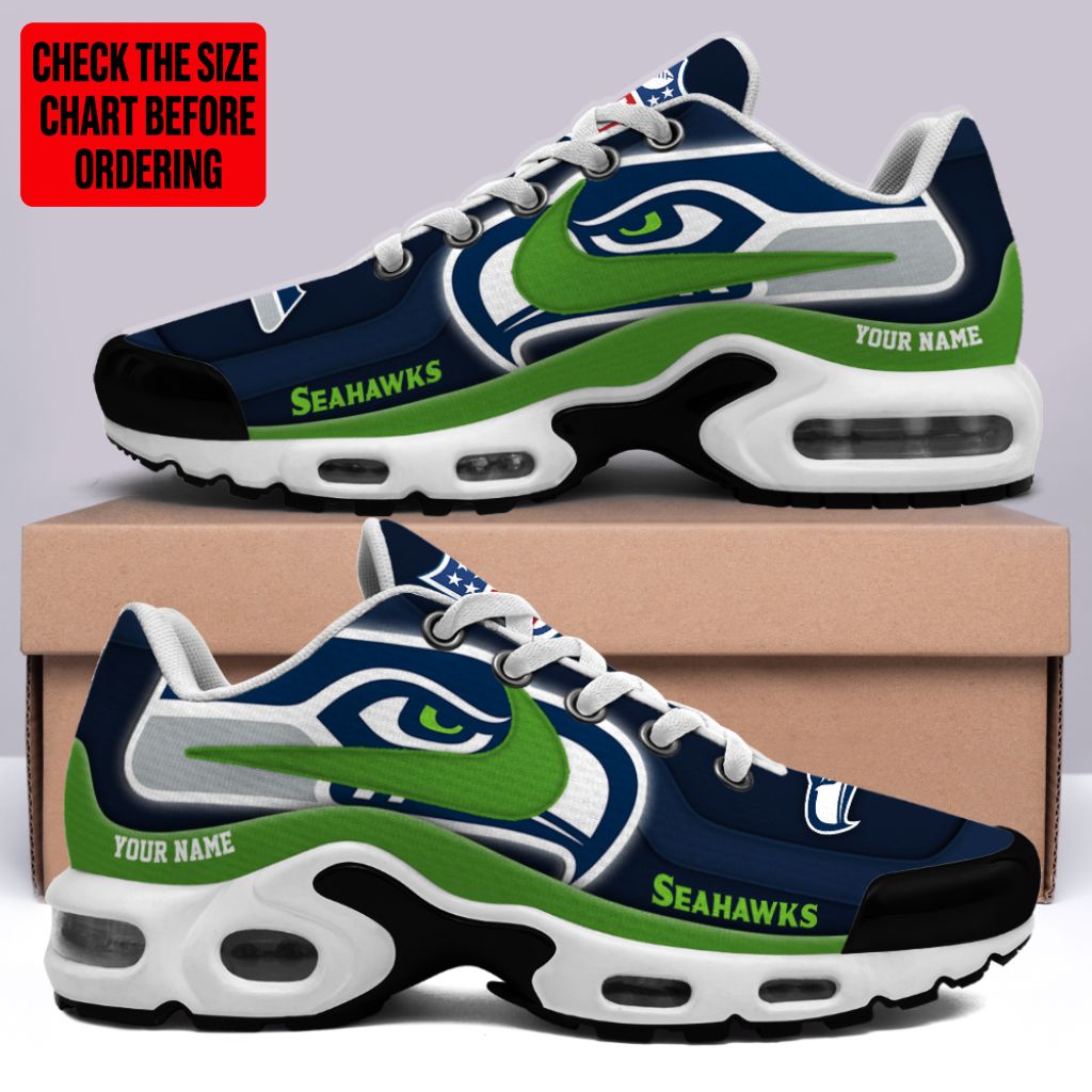 LIMITED EDITION - NEW CUSTOMIZED NFL06 SSH SEATTLE SEAHAWKS AIR MAX PLUS SNEAKERS