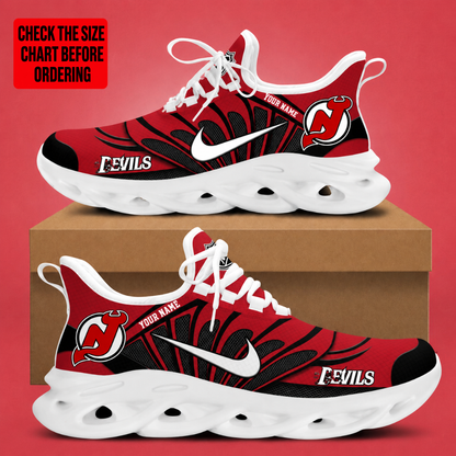 [SUPER SALE] NEW CUSTOMIZED NHL06 NJD NEW JERSEY DEVILS CLUNKY SNEAKERS