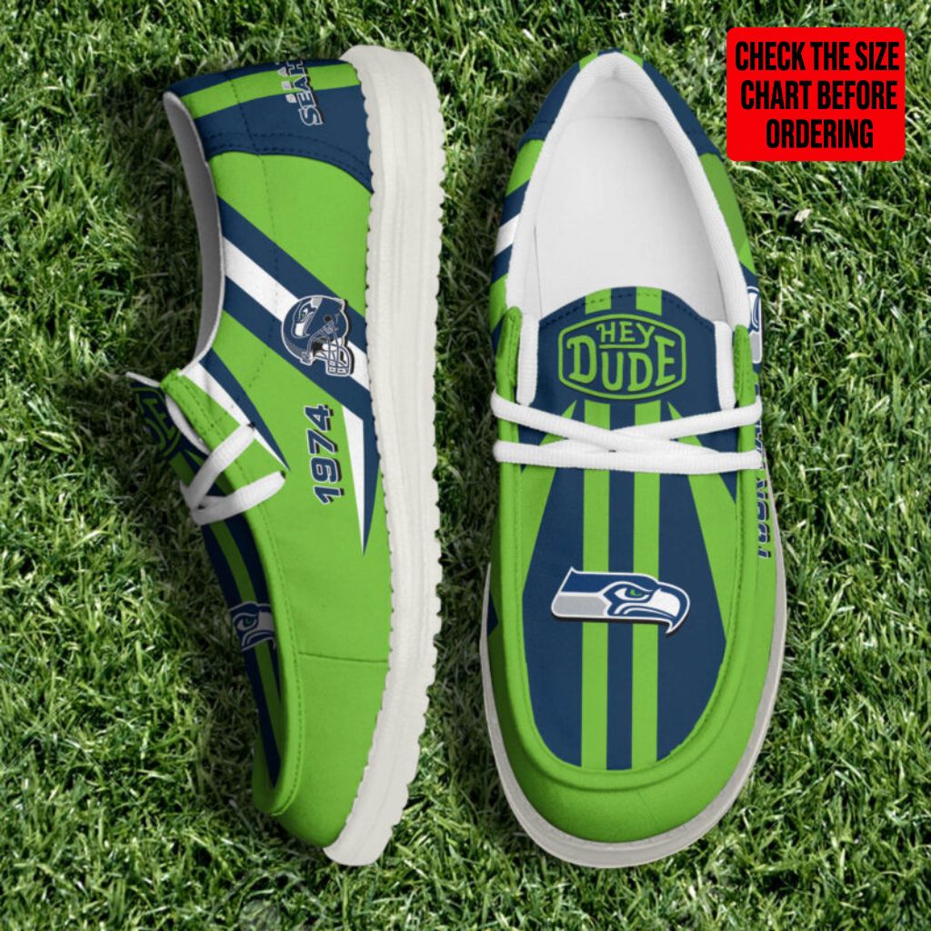 [SPECIAL OFFER] NEW CUSTOMIZED NFL06 SSH SEATTLE SEAHAWKS LOAFER SHOES