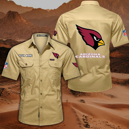 SPECIAL EDITION - NEW CUSTOMIZED NFL20 ARC ARIZONA CARDINALS MUTICOLOR MEN'S CARGO SHIRT
