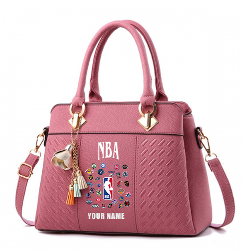 LIMITED EDITION - NEW CUSTOMIZED NBA32 NBA ALL TEAMS ZIP HANDBAG MULTICOLOR