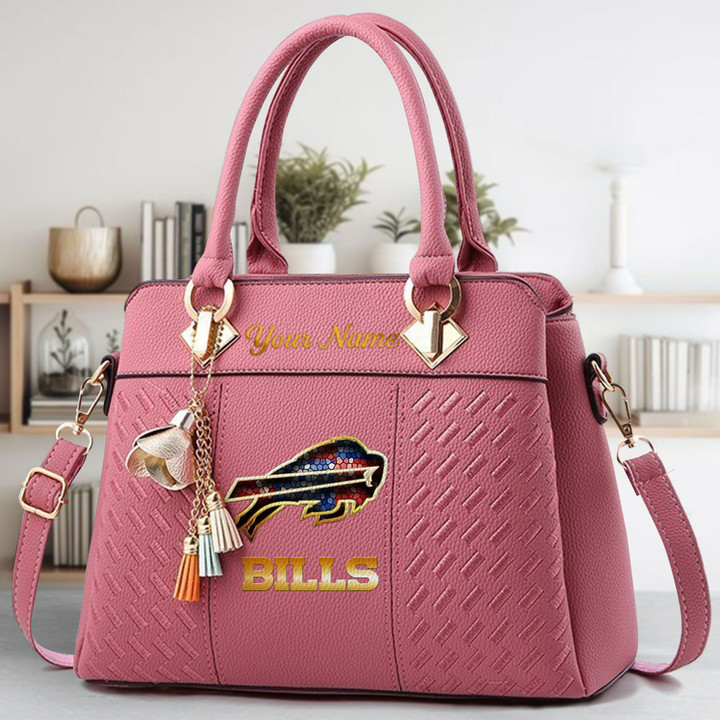 LIMITED EDITION - NEW CUSTOMIZED NFL03 BFB BUFFALO BILLS LUXURY HANDBAG IN MULTIPLE COLORS