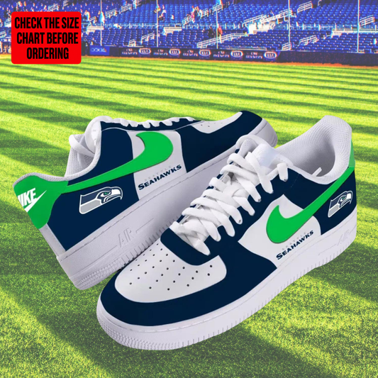 [SPECIAL OFFER] NEW CUSTOMIZED NFL06 SSH SEATTLE SEAHAWKS AF1 SHOES