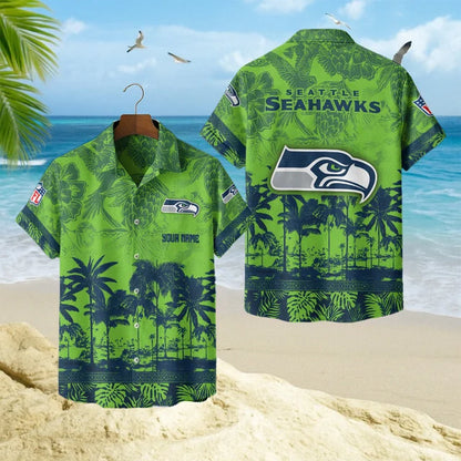 LIMITED EDITION - NEW CUSTOMIZED NFL06 SSH SEATTLE SEAHAWKS UNISEX HAWAIIAN SHIRT